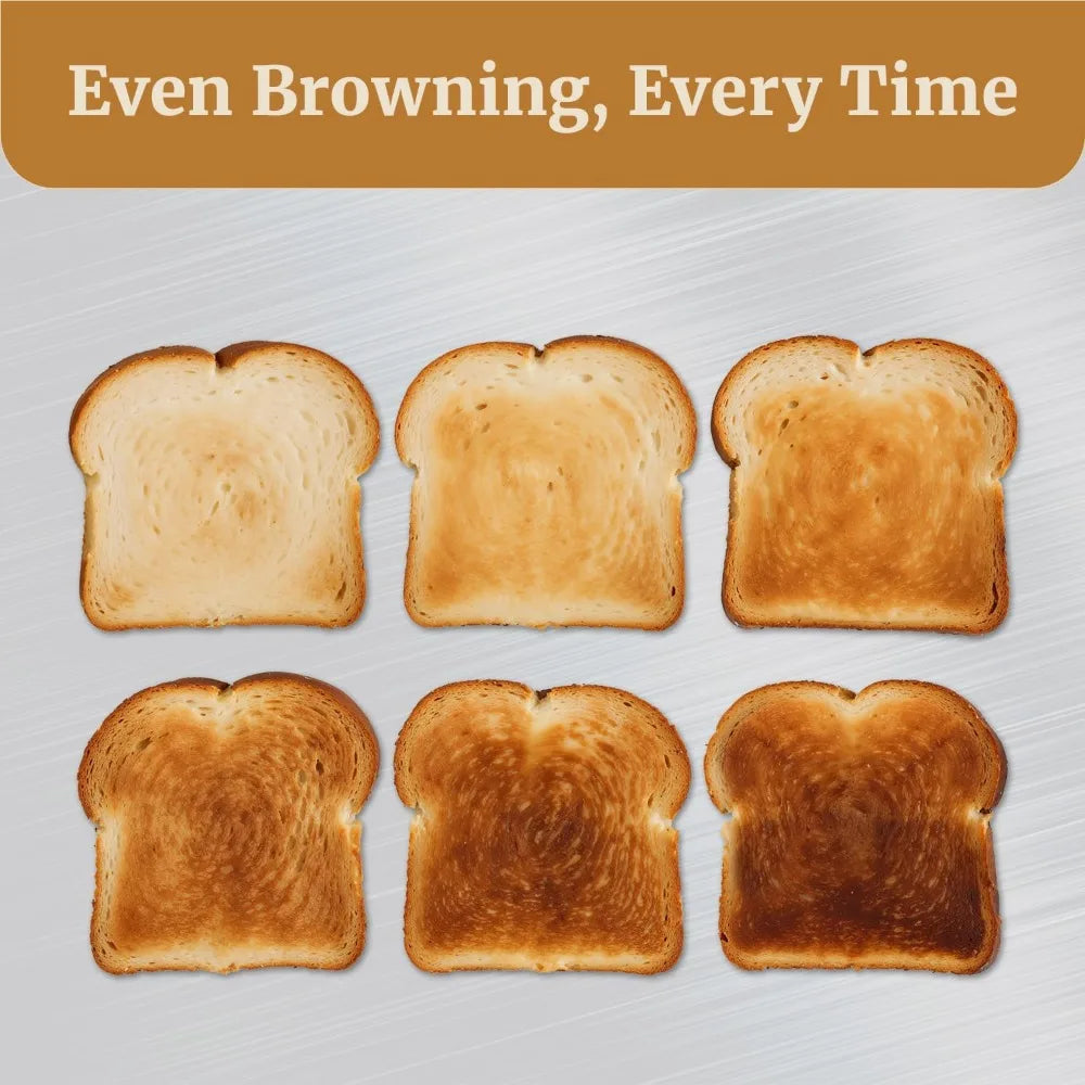 Digital Countdown Toaster Extra Wide Slots Bagel Function