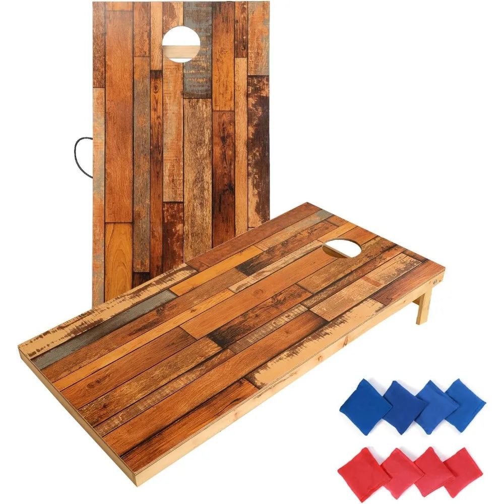 Regulation Cornhole Set With 2 Waterproof Boards And 8 Bean Bags