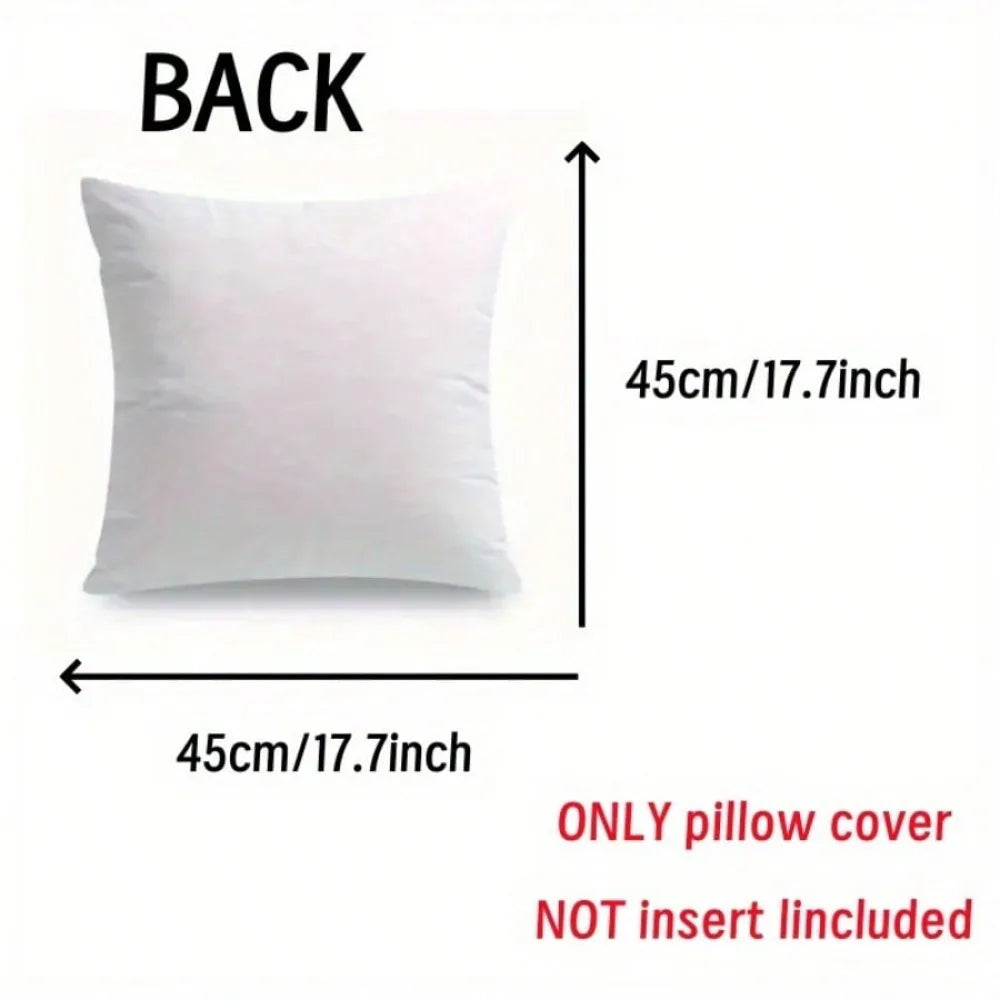 Linen Throw Pillow Covers Zippered Cushion Cases For Sofa Decor