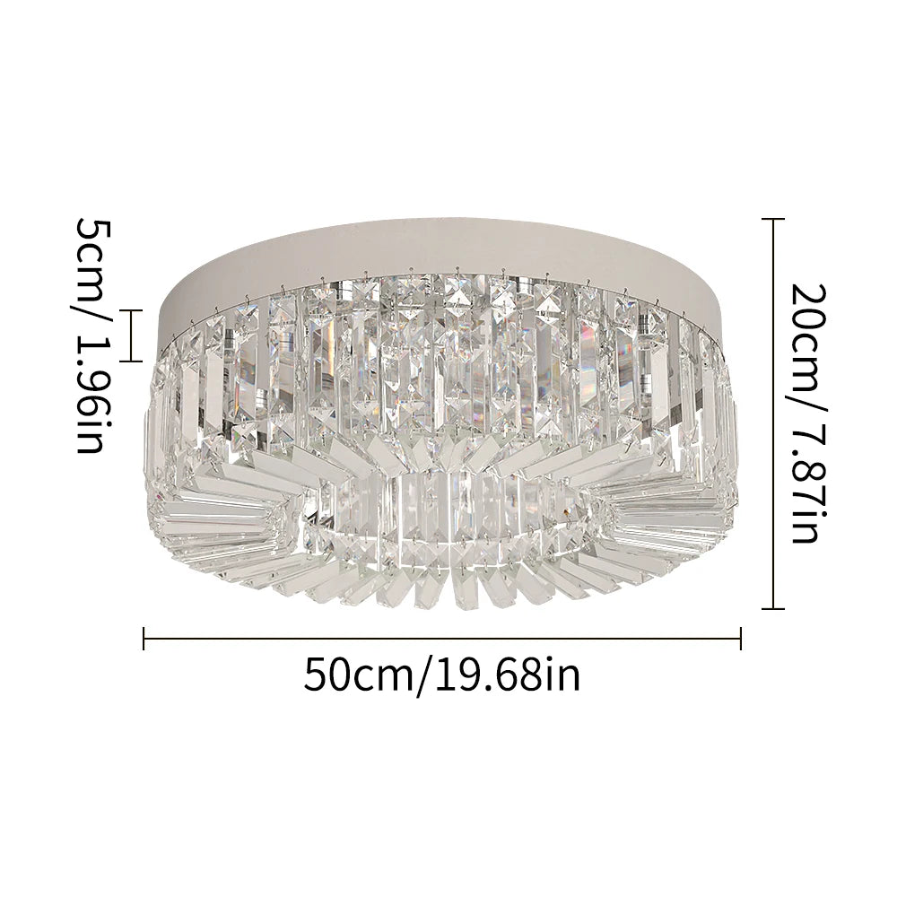 VETRULUS Crystal LED Ceiling Chandelier For Living Room Lighting