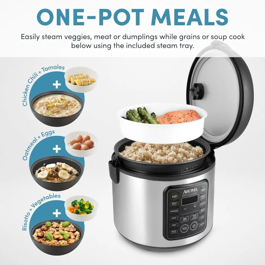 LISM Professional Digital Rice Cooker 10 Cup Uncooked Capacity