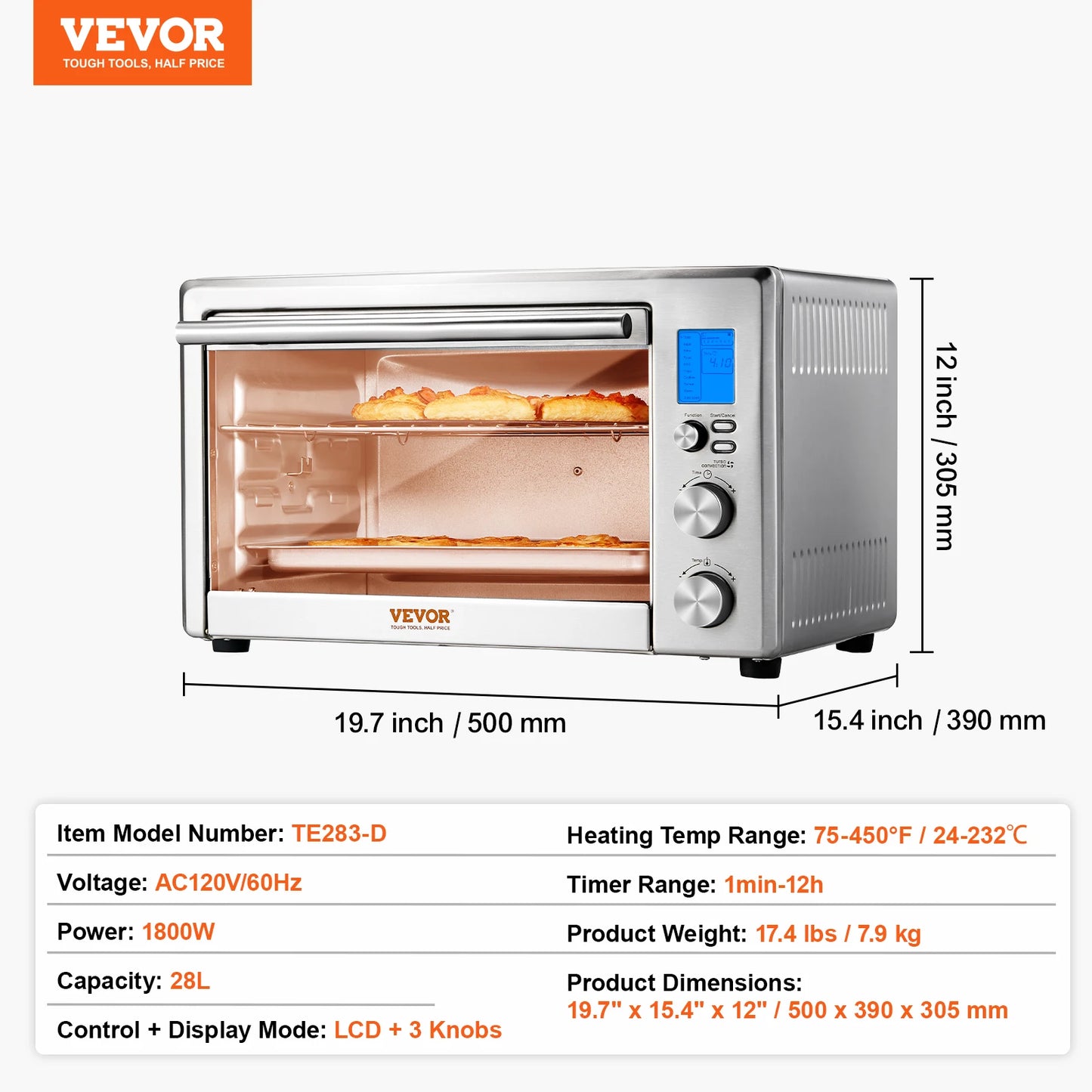 SucceBuy 13-In-1 Air Fryer Toaster Oven Convection Countertop