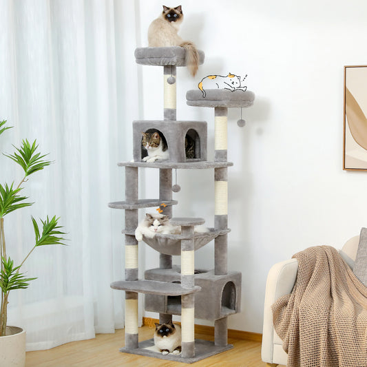 PAWZ Road Five-Tier Cat Tree Tower With Sisal Scratching Posts