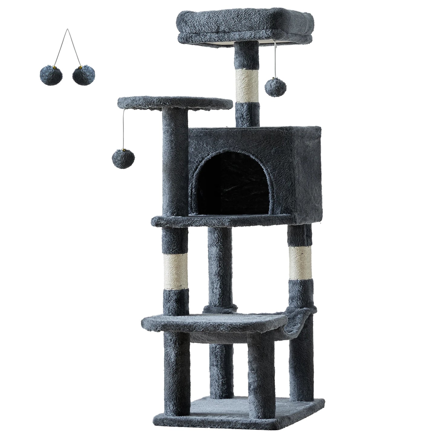 JHK Cat Tree Multi Level Cat Climbing Tower Sisal Posts