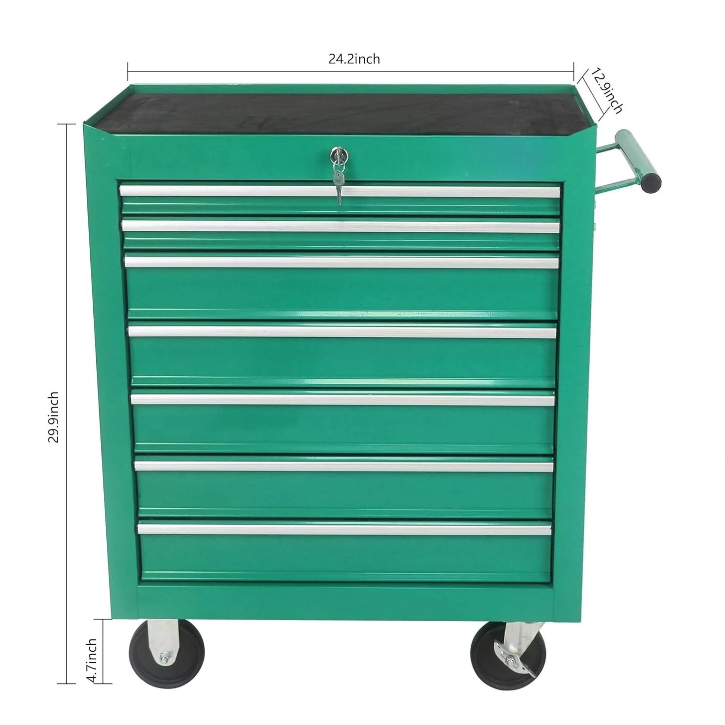 MOYU 7 Drawer Rolling Tool Chest Cart With Wheels Portable Cabinet
