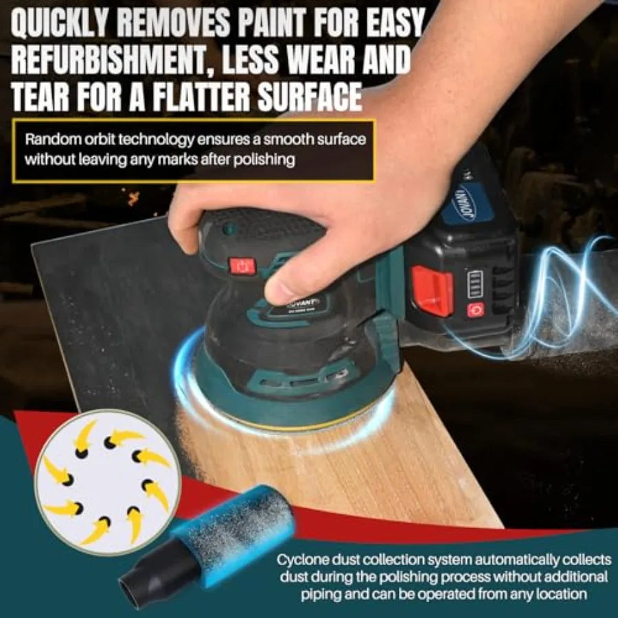 Yao Hui Huang Orbital Sander Cordless Brushless 20V Batteries