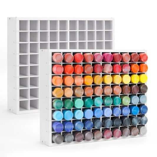 2 Pack Paint Organizer Rack Wall Mount For Bottles