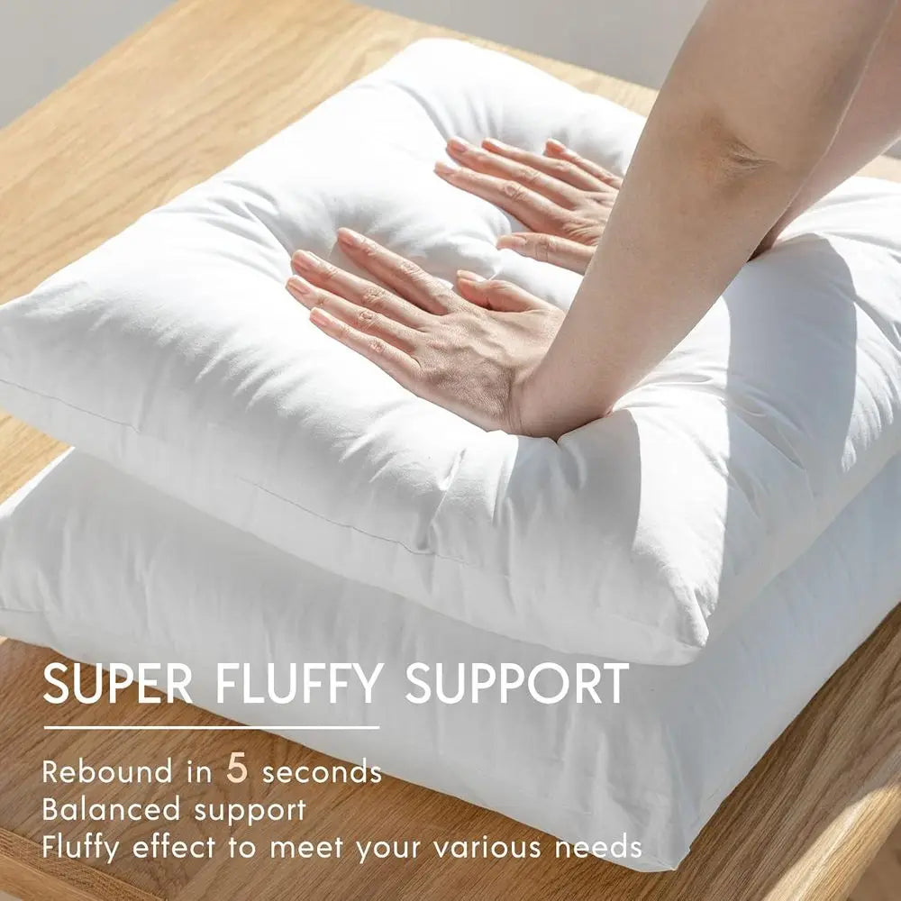 Pillow Inserts Pack of 4 Outdoor Water Resistant Hypoallergenic