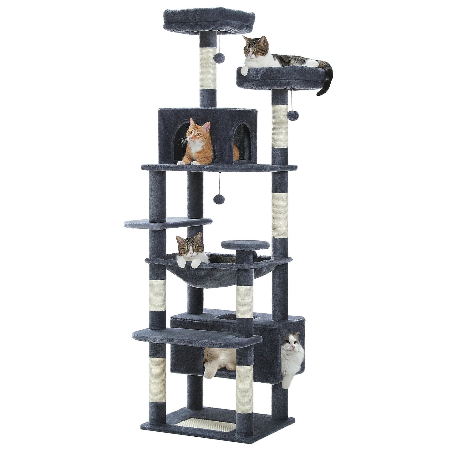 PAWZ Road Five-Tier Cat Tree Tower With Sisal Scratching Posts