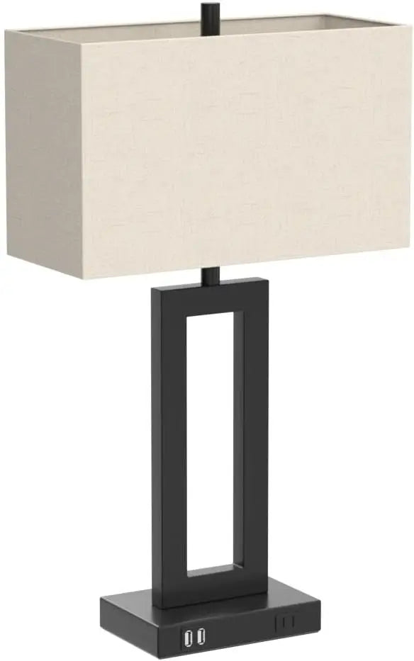 2-Pack Touch Control Table Lamp With USB Ports Dimmable Nightstand