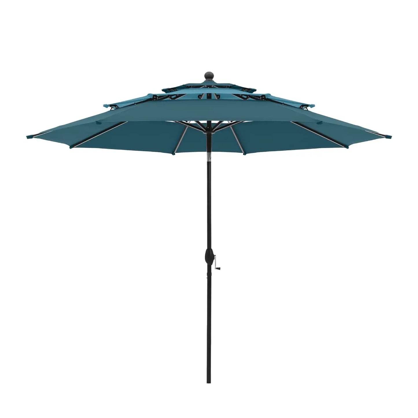 Outdoor Patio Umbrella Three Tier Vented Market Windproof UV Resistant