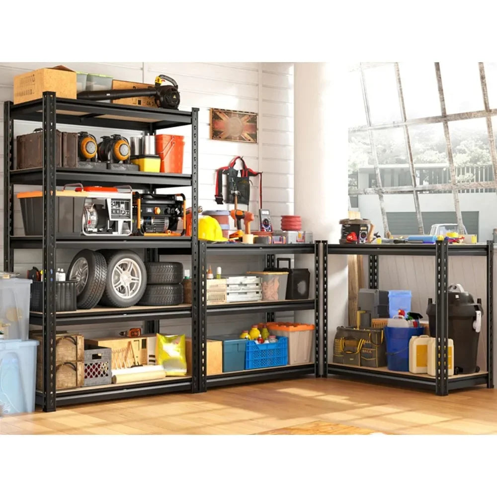 Storage Shelves Set Of 2 5 Tier Heavy Duty Garage Shelving Unit