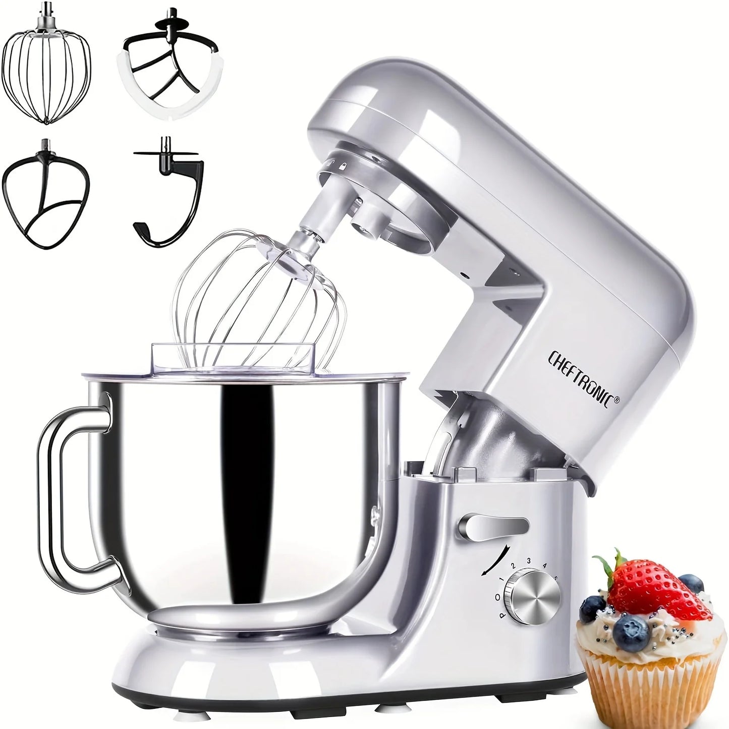 Cheftronic Tilt-Head Stand Mixer 650W Six-Speed