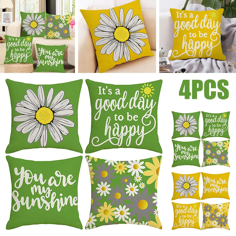 Willstar Pack Of 4 Waterproof Decorative Pillowcases