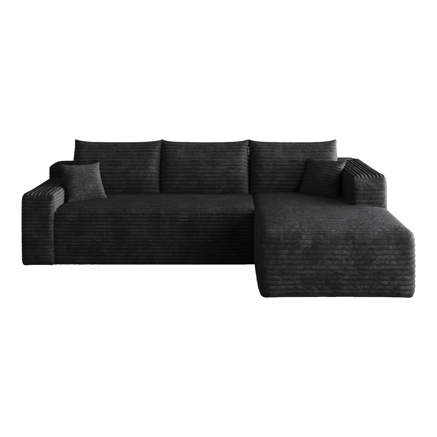 Cloud Sectional Sofa U Shaped Modular Corduroy No Assembly