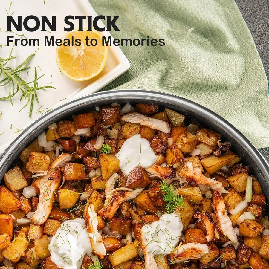 Snowclad Nonstick Hybrid Stainless Steel Cookware Sets