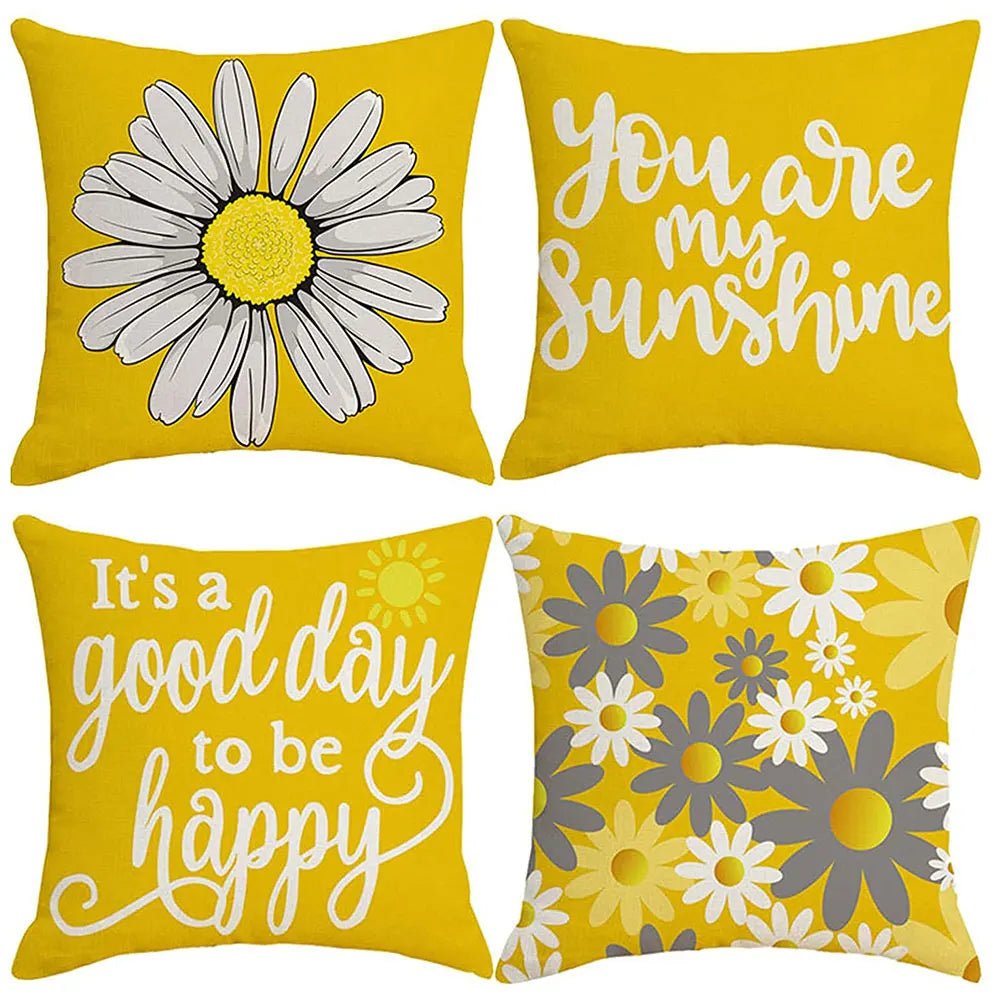 Willstar Pack Of 4 Waterproof Decorative Pillowcases
