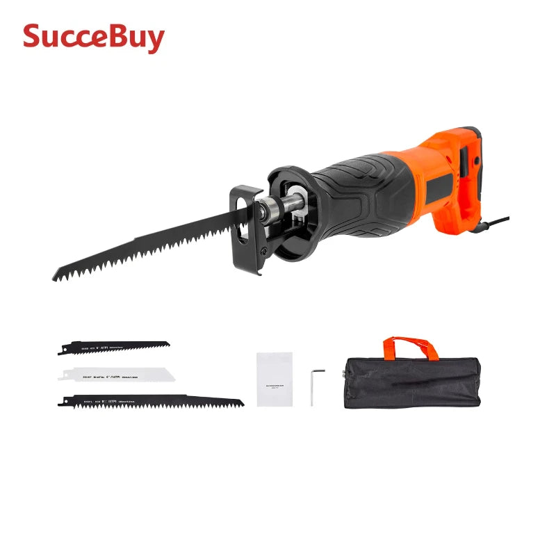 SucceBuy Corded Reciprocating Saw 120V 7.5A 2800 SPM