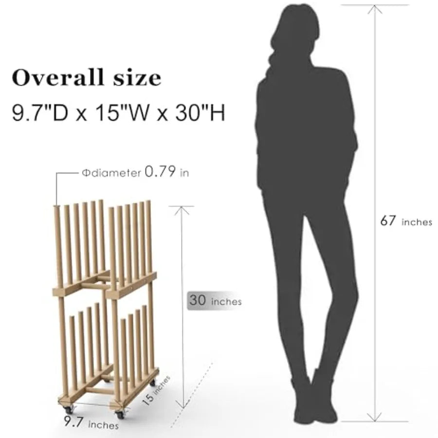 Art Storage Rack For Canvas And Drawing Supplies Portable