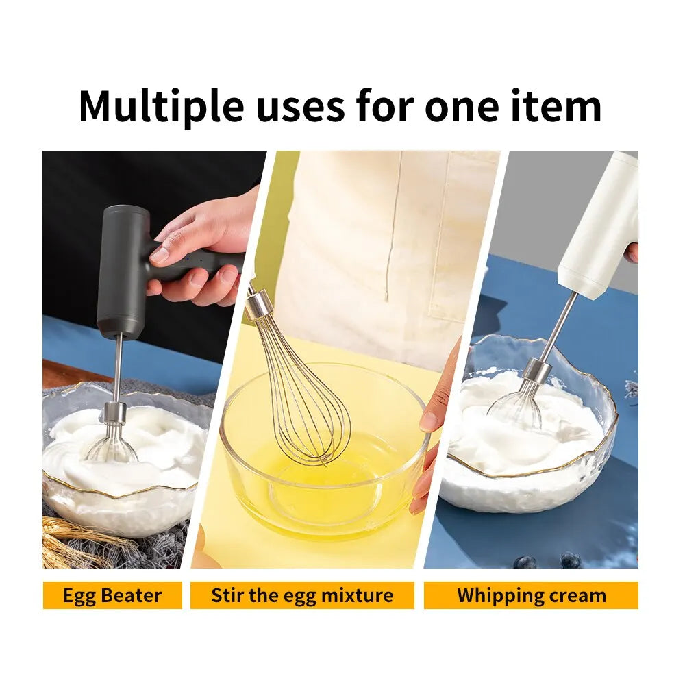 Wireless Electric Hand Mixer Portable 3 Speed Kitchen Beater Tool
