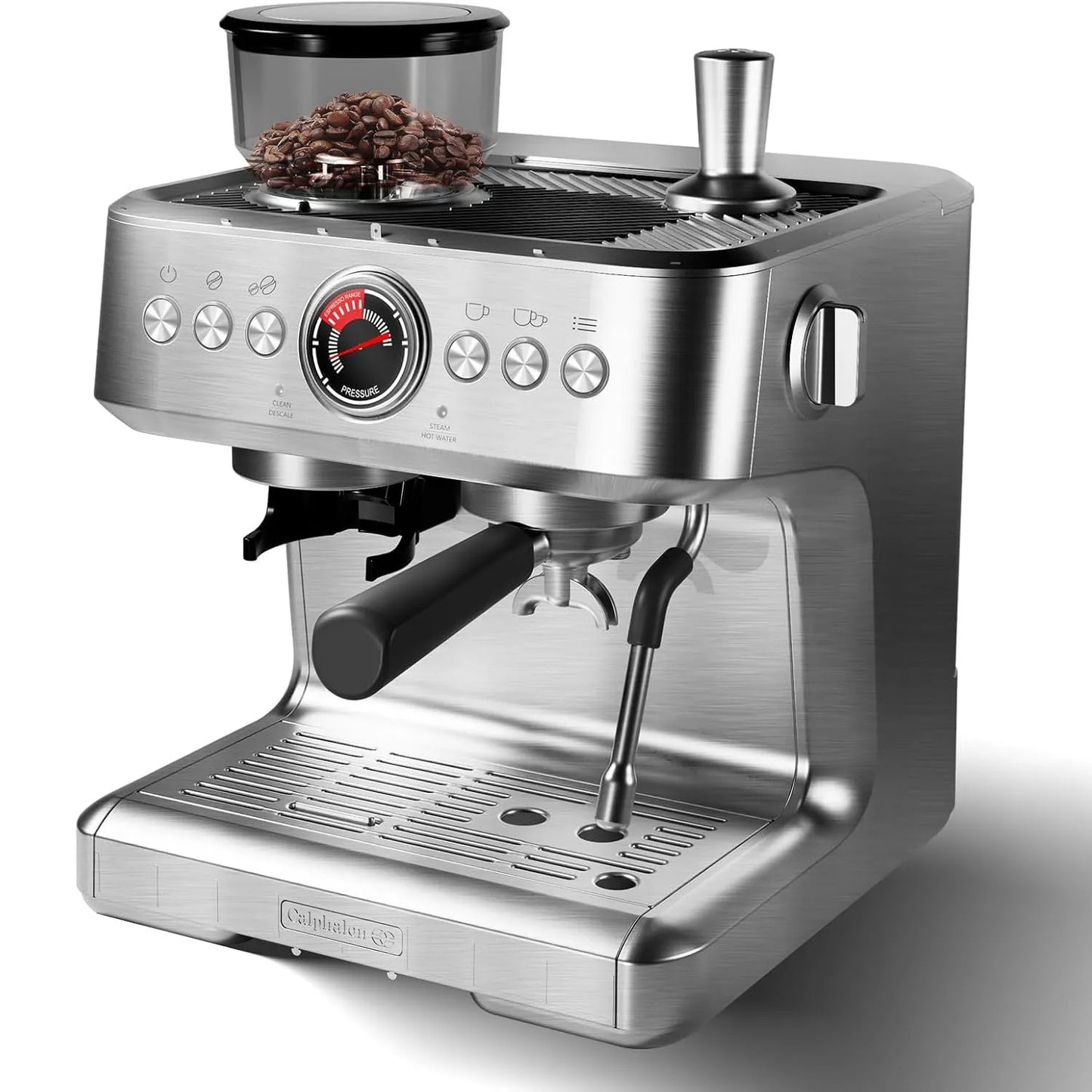 Acekool Espresso Machine With Grinder 20 Bar Semi Automatic