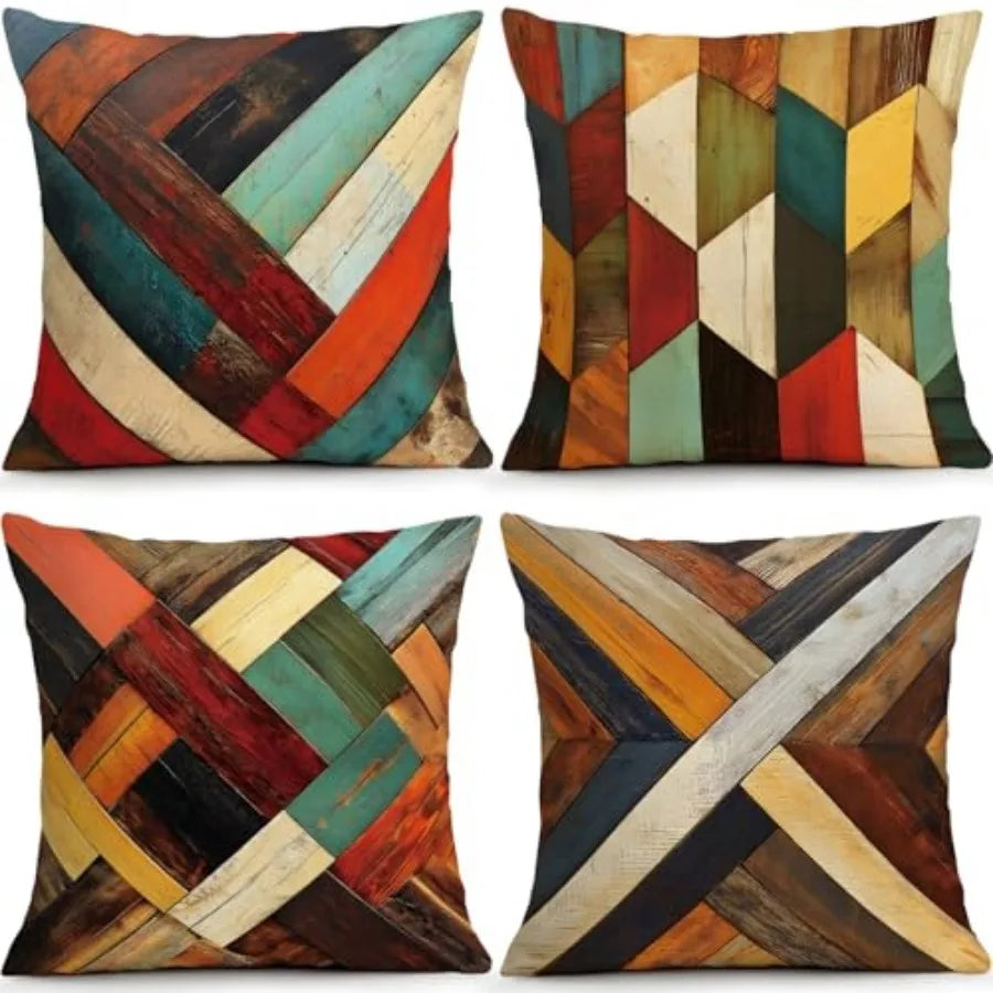 Decorative Throw Pillow Covers Set Of Four For Living Room