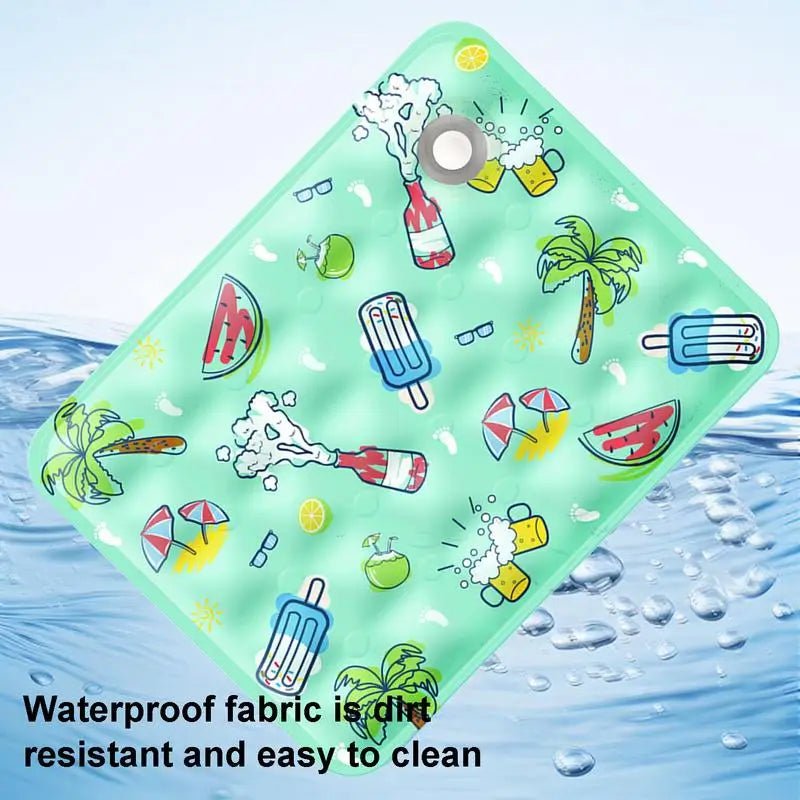 Pet Cooling Mat Dog Cat Sleeping Pad Cool Ice Silk Portable Mattress Blanket Summer Small Animal Cats Dogs Cold Bed Mat