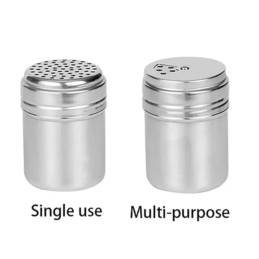 Stainless Steel Multi Purpose Seasoning Jar With Rotating Cover