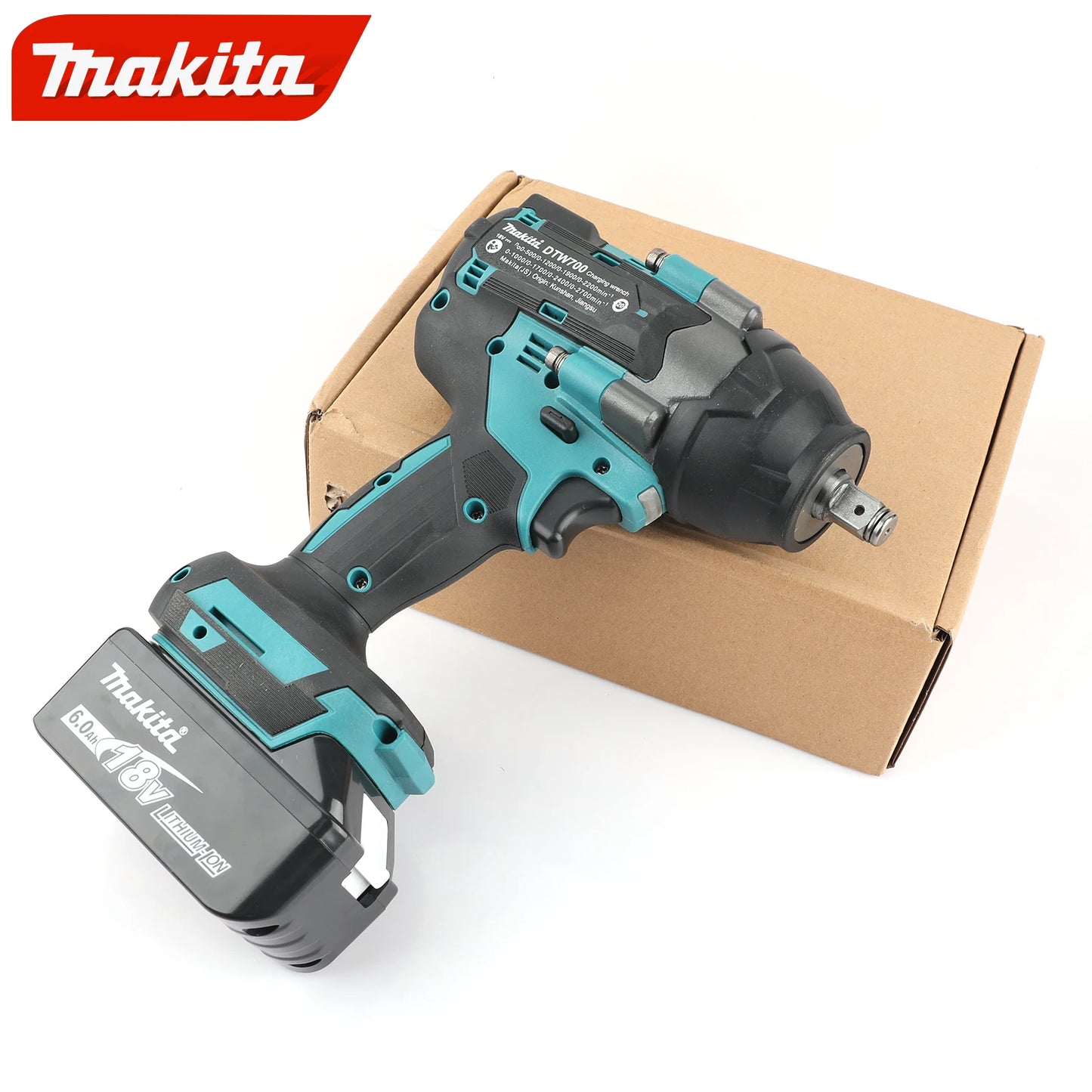 DTW700 18V Makita New Brushless Electric Wrench Cordless Drill Screwdriver Delivery Large Torque Power Tools Torque Wrench