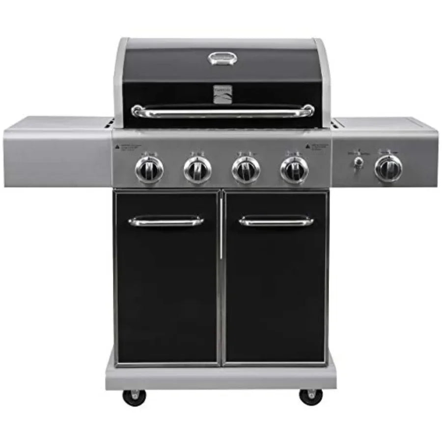 4 Burner BBQ Gas Grill Featuring Searing Side Burner