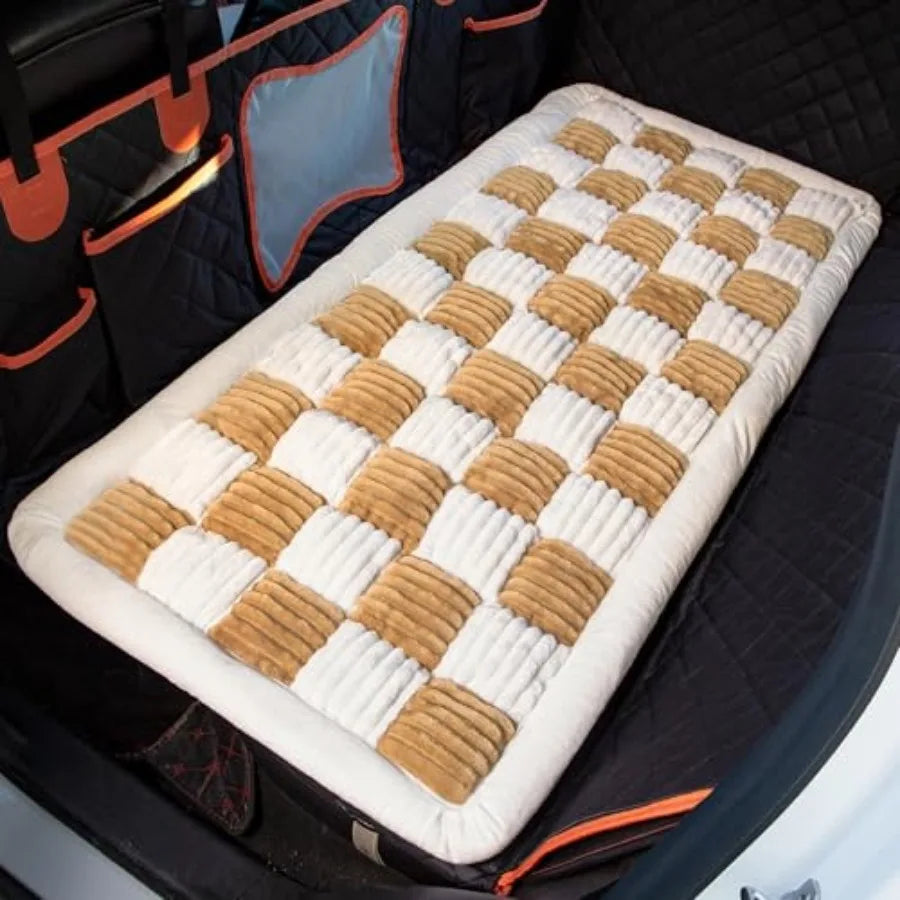 Backseat Pet Bed MatDog Bed for Car Fuzzy Dog Seat Cover for Car Back Seat Non-Slip Travel Pet Mat Fit for Backseat Extenders S