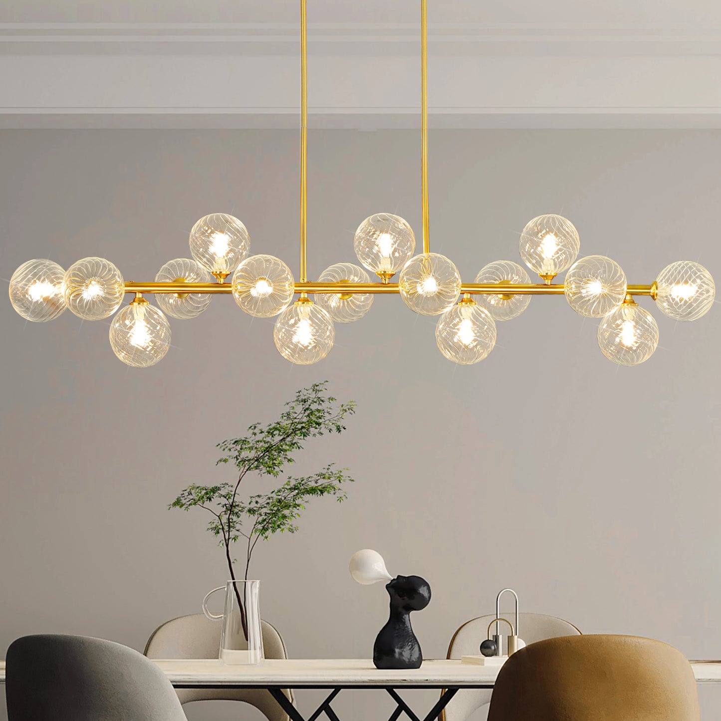 Mid Century Modern Sputnik Chandelier 16 Lights For Dining Room
