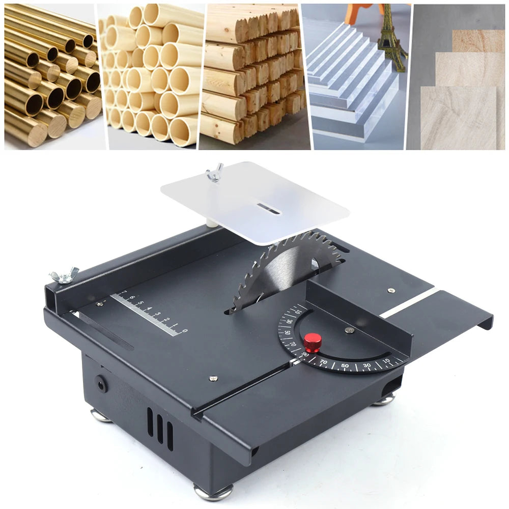 Mini Table Saw Electric Woodworking Cutting Tool With 7 Speeds