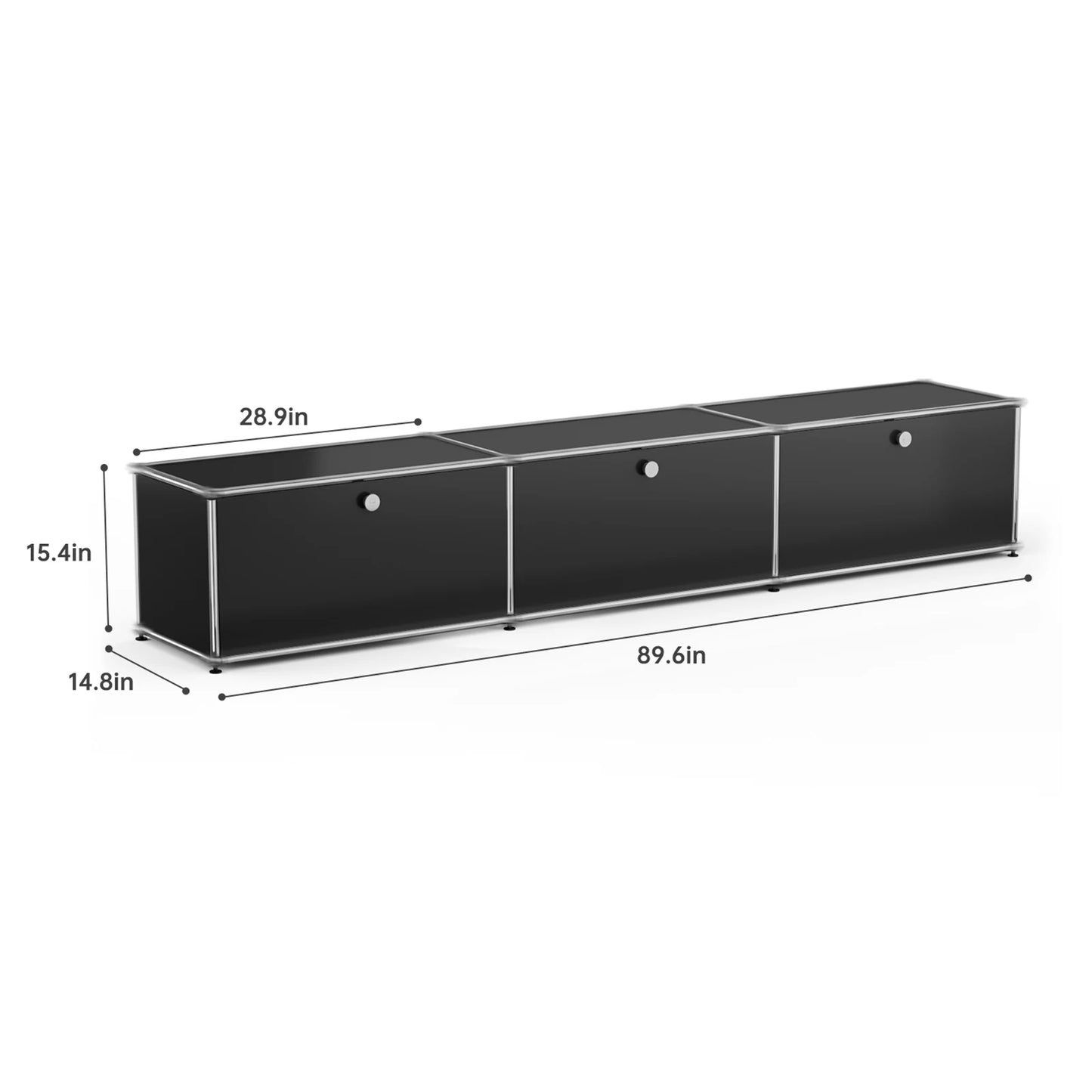 Stainless Steel Storage Cabinet TV Stand For Living Room Office