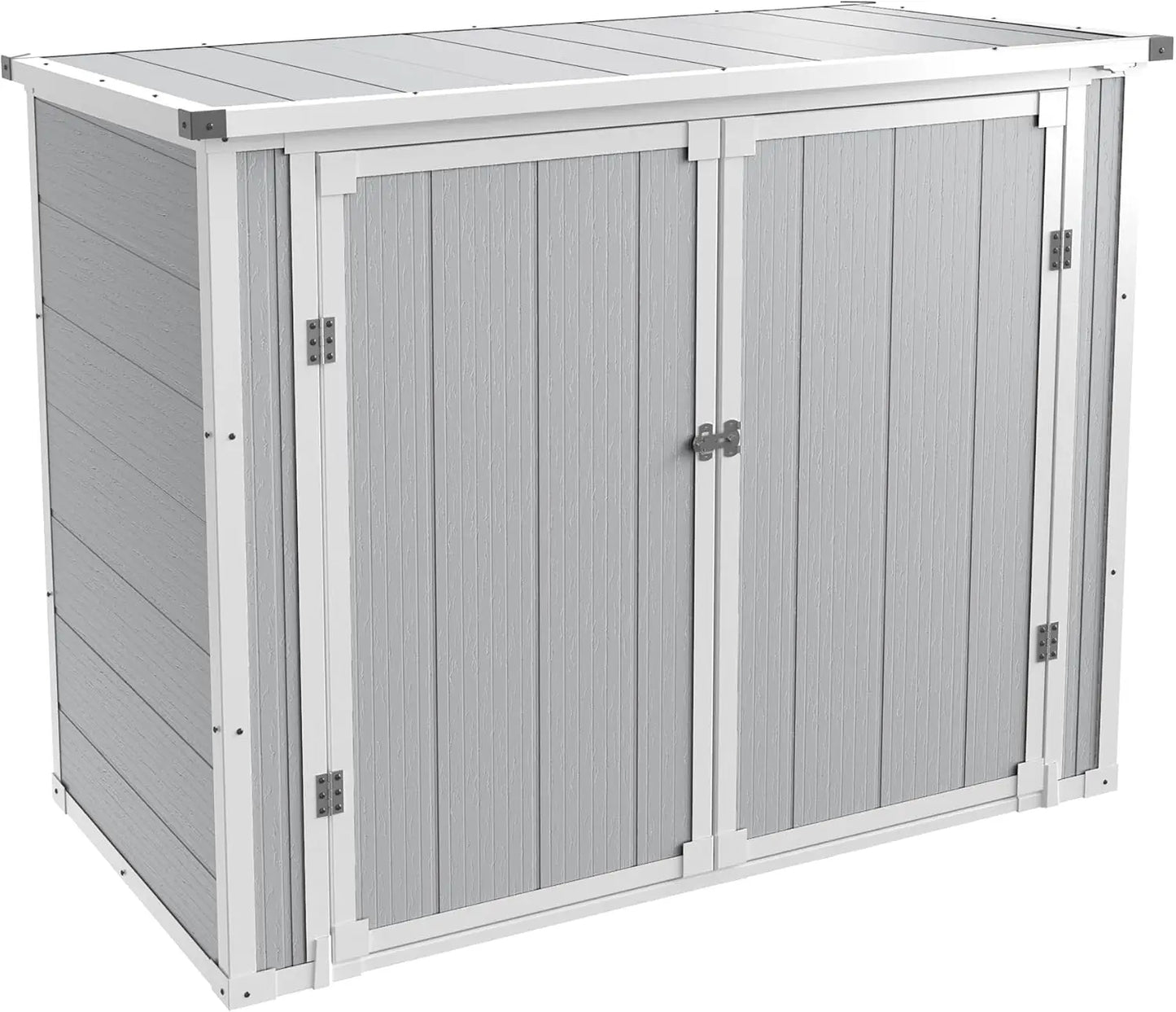 Resin Outdoor Storage Shed With Thickened Floor And Lockable Door
