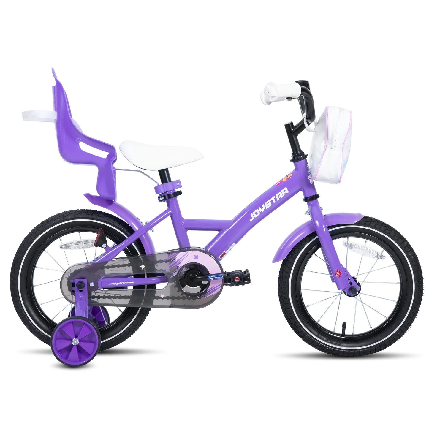 JOYSTAR Kids Bike For Girls Training Wheels Basket Doll Seat