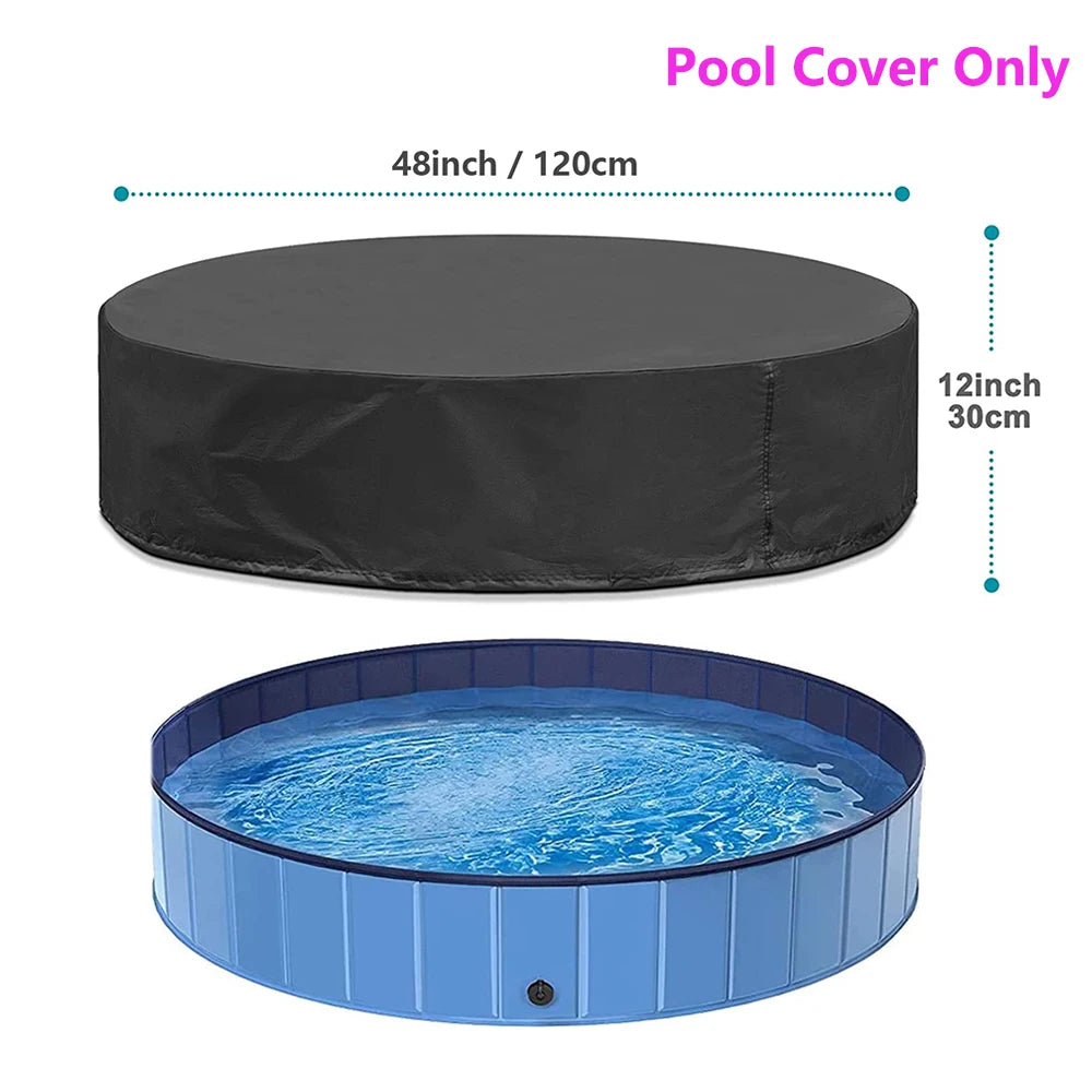 PETRAVEL Foldable Dog Swimming Pool For Pets Durable Stable Portable