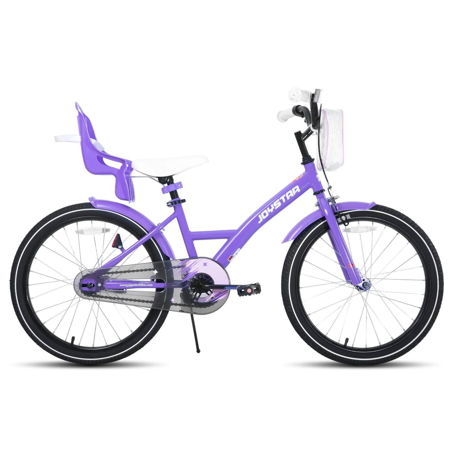 JOYSTAR Kids Bike For Girls Training Wheels Basket Doll Seat