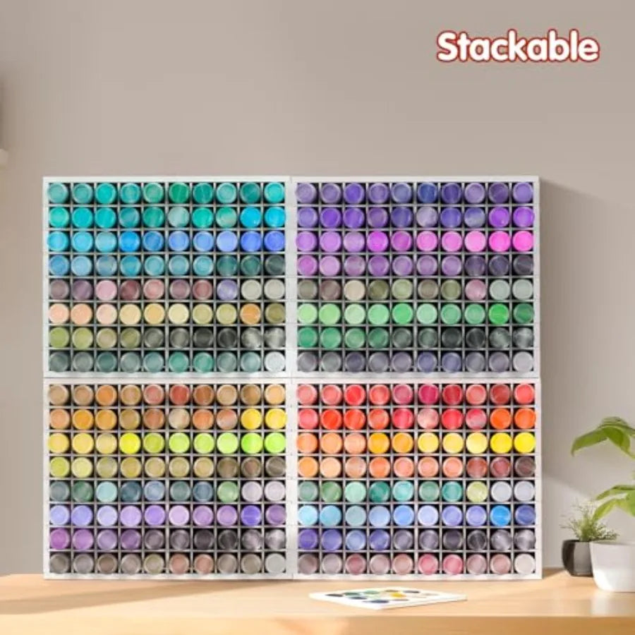 2 Pack Paint Organizer Rack Wall Mount For Bottles