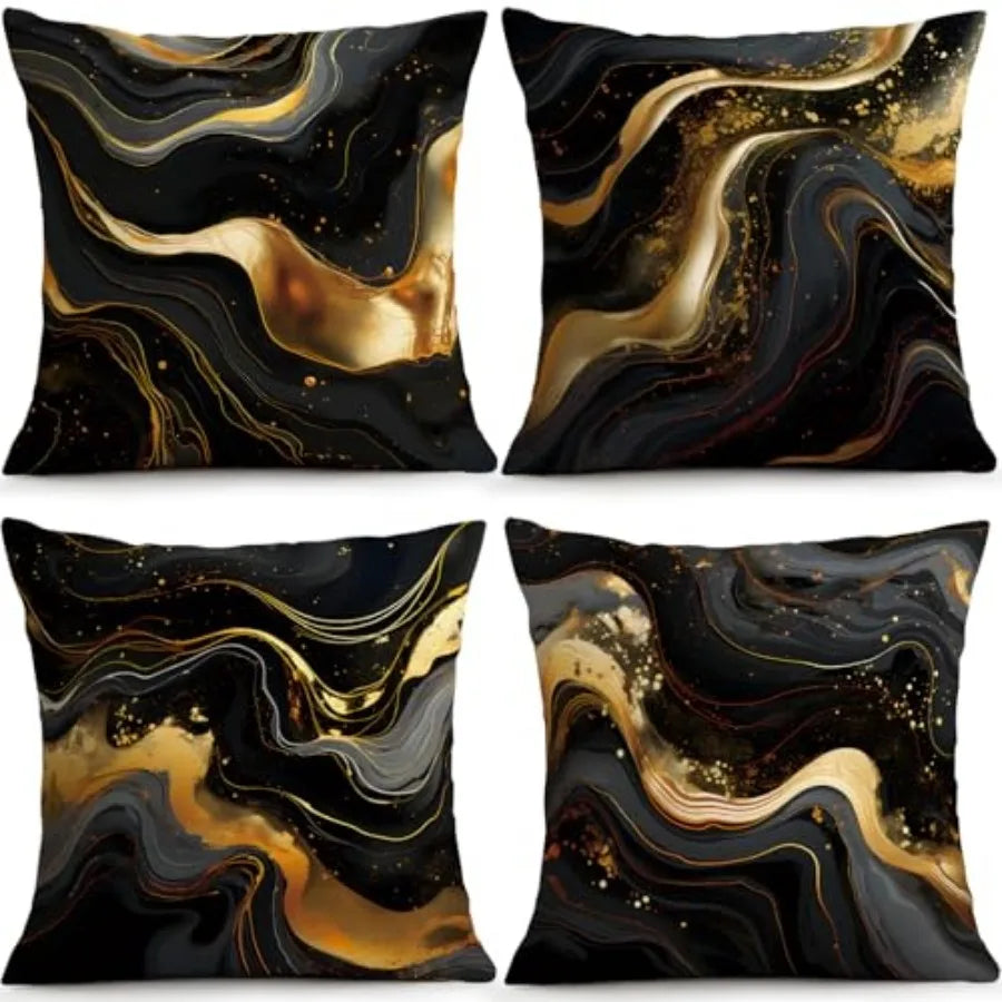 Decorative Throw Pillow Covers Set Of Four For Living Room