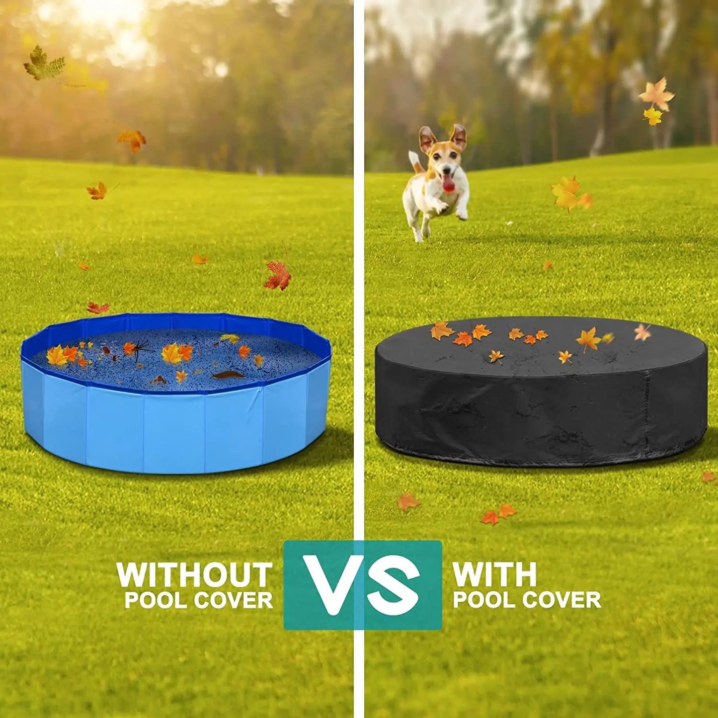 PETRAVEL Foldable Dog Swimming Pool For Pets Durable Stable Portable