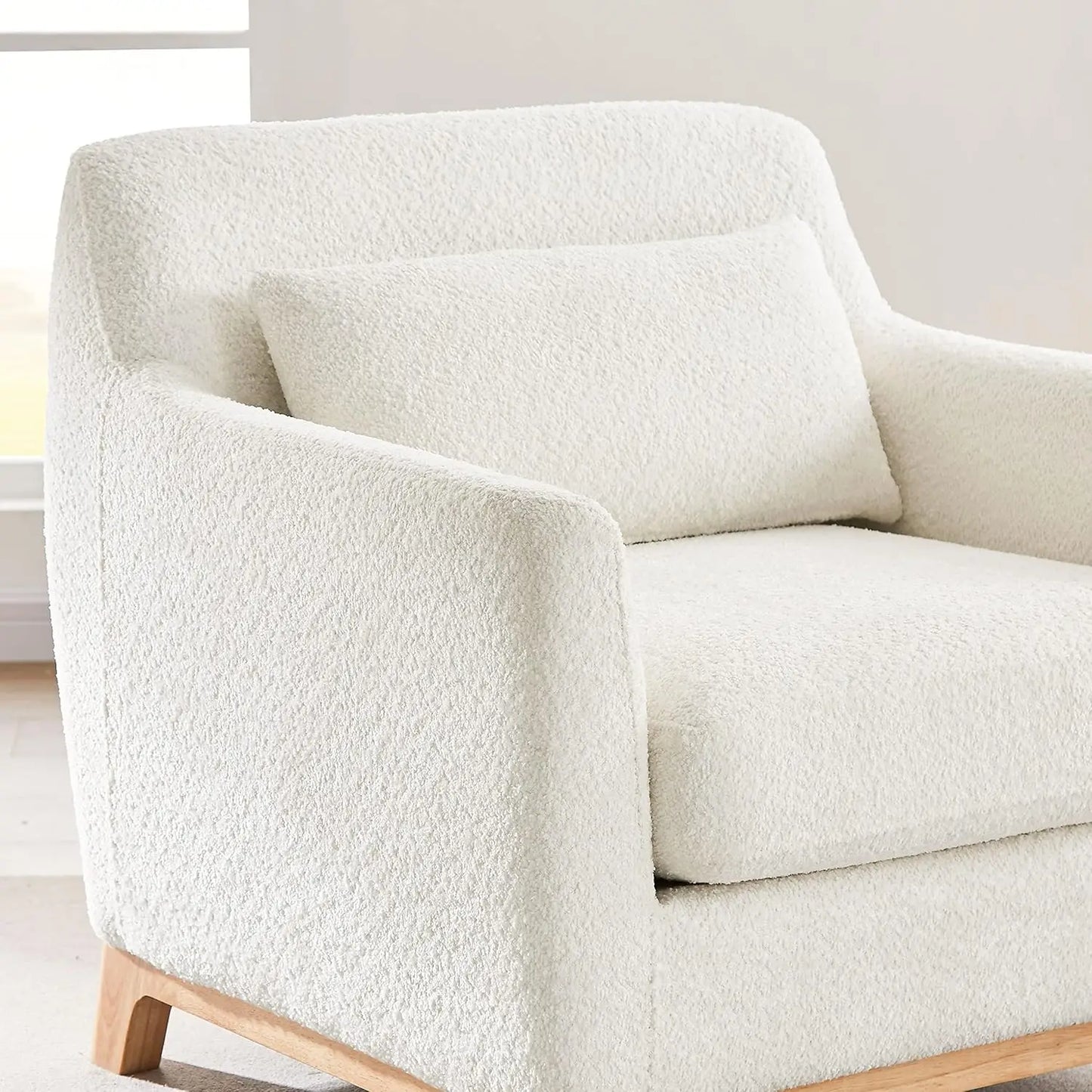 Fabric Reading Armchair For Living Room And Bedroom Comfort