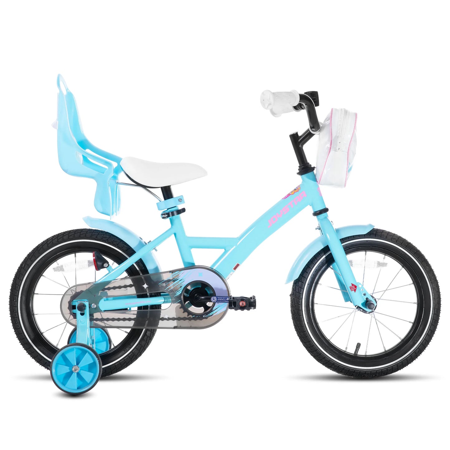 JOYSTAR Kids Bike For Girls Training Wheels Basket Doll Seat