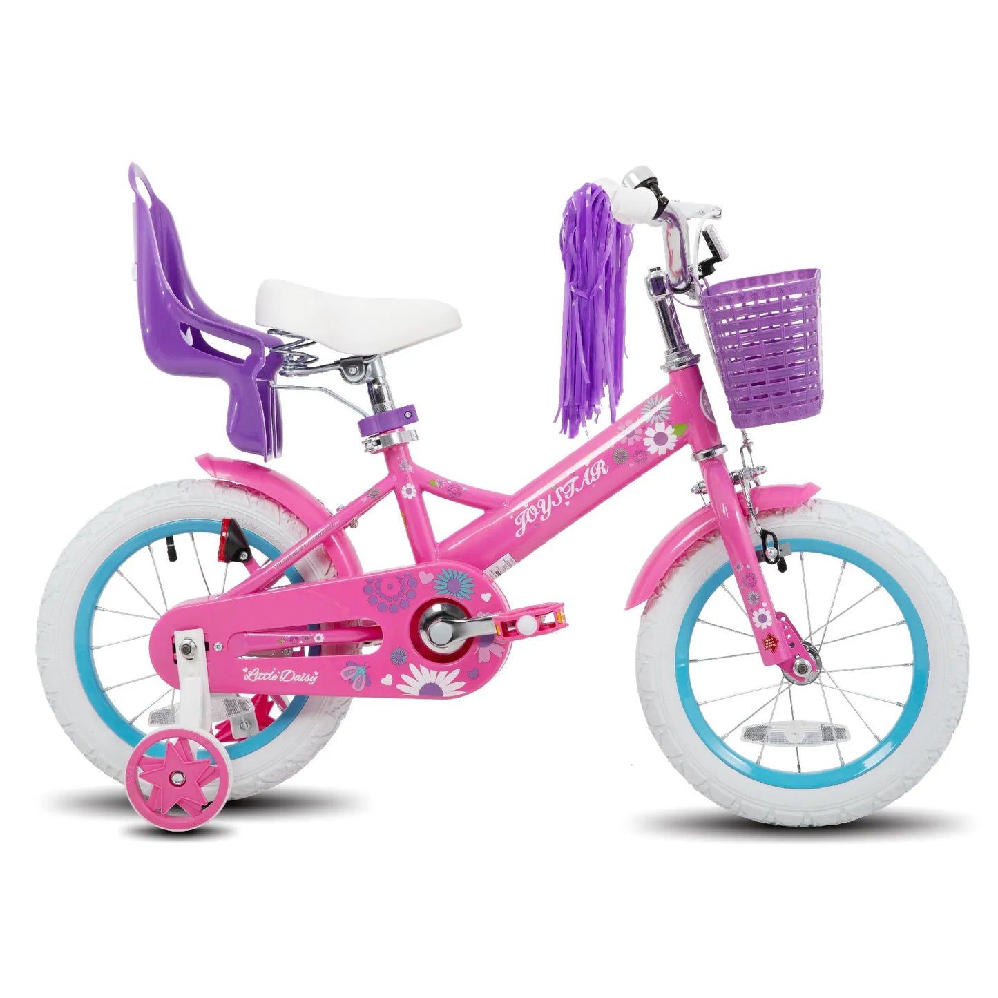 Joystar Little Daisy Girls Kids Bike With Doll Seat