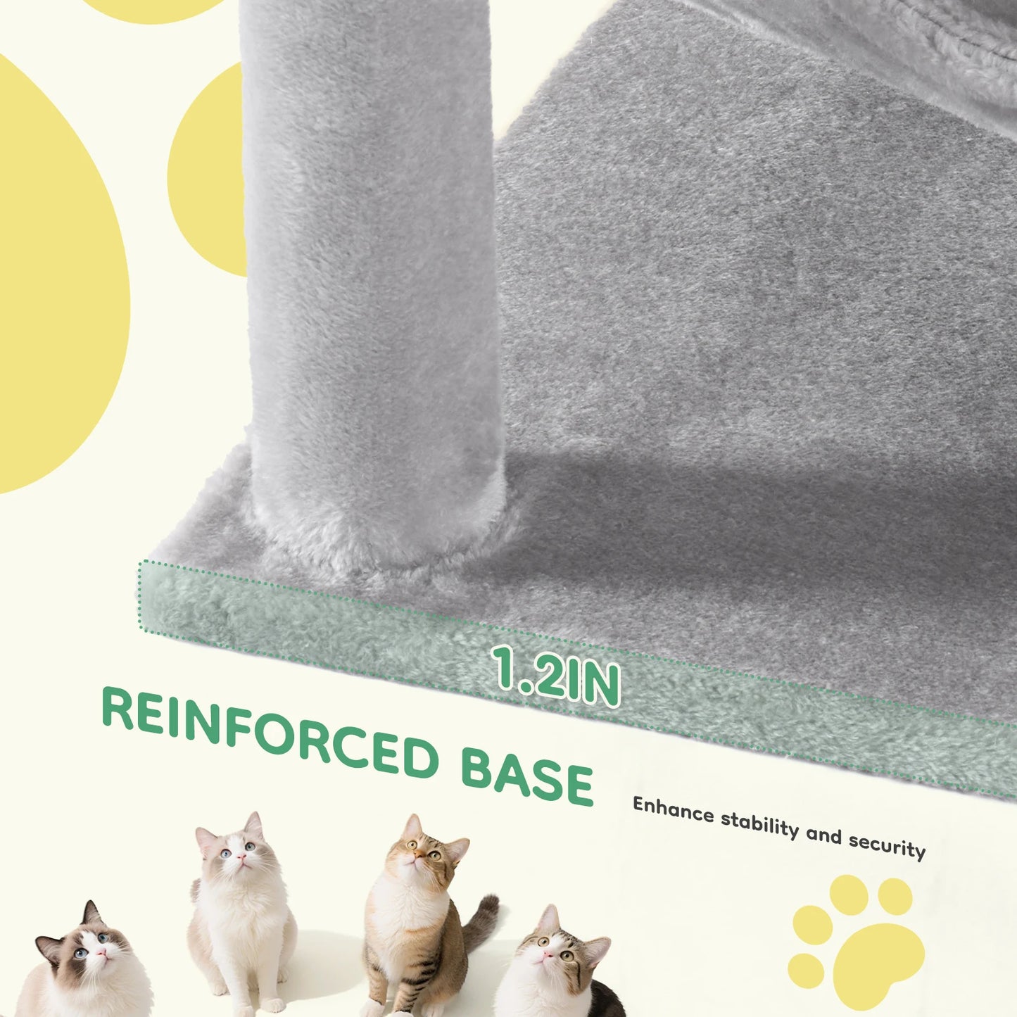 JHK Cat Tree Multi Level Cat Climbing Tower Sisal Posts
