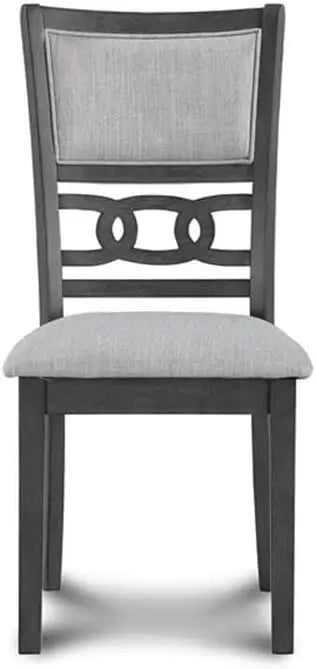 Round Dining Set With Table And Four Chairs Wood Frame