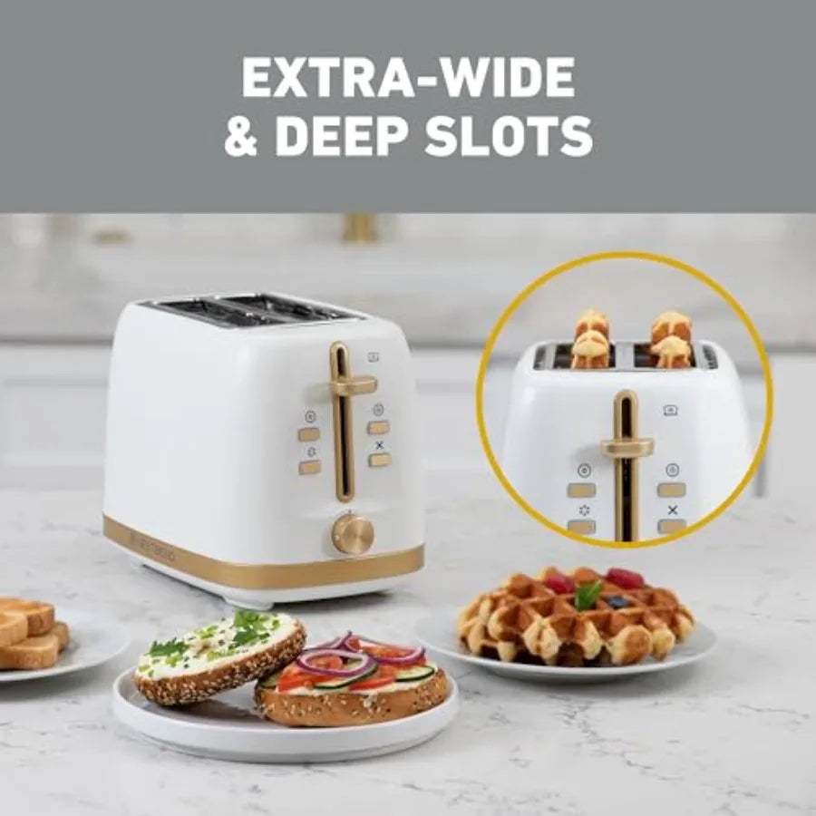 YAO HUI HUANG 4 Slice Toaster With Bagel Waffle Defrost