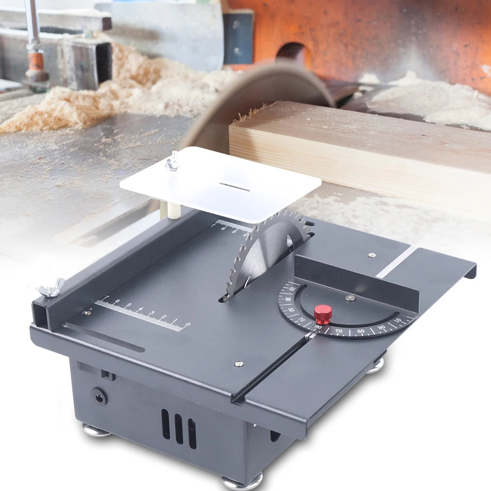 Mini Table Saw Electric Woodworking Cutting Tool With 7 Speeds