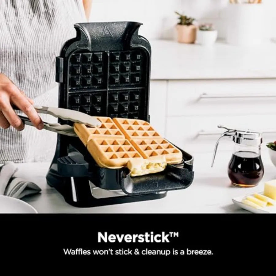 Belgian Waffle Maker Pro Vertical Design Five Shade Settings