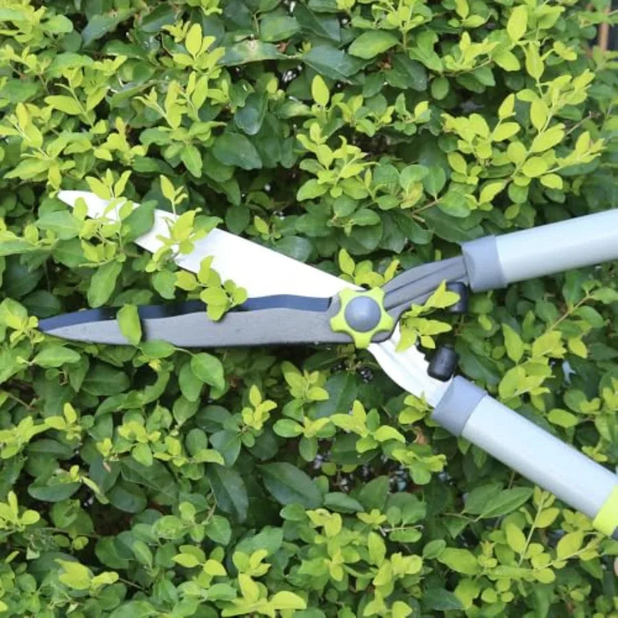 Garden Loppers Pruning Shears, Updated 3PCS Hedge Clippers Combo Set, Branch Cutter with Compound Action, Chops Thick High Bran
